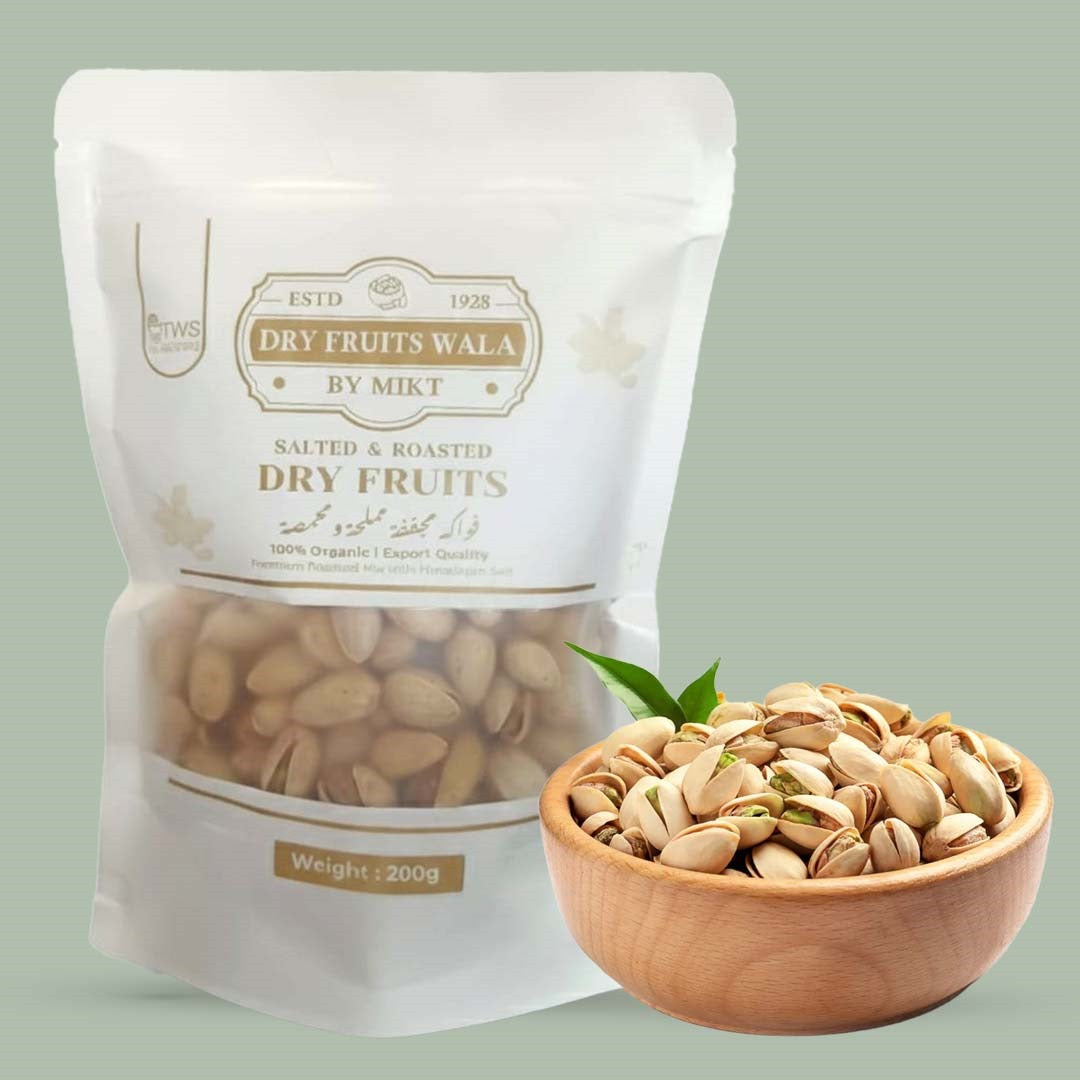 Whole Pistachios (Pista) - Fresh, Crunchy, Nutrient-Rich Pistachios & Salted & Roasted Nuts