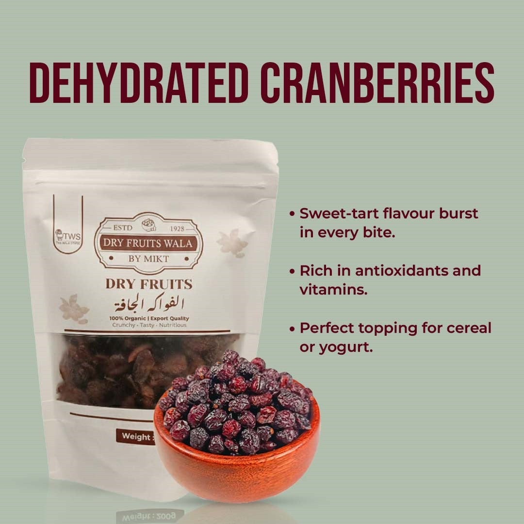 Dehydrated Cranberries – Sweet & Tangy Dried Fruit Snack
