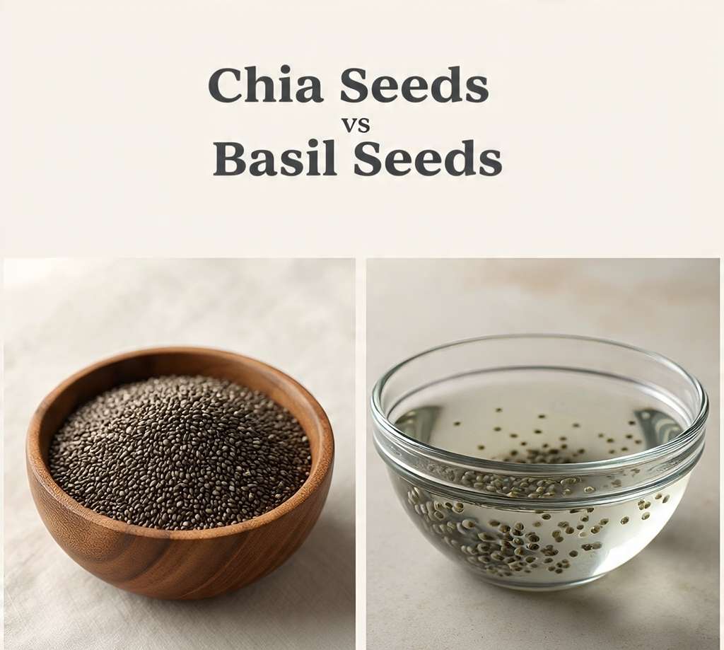 chia seeds vs basil seeds comparison in Pakistan