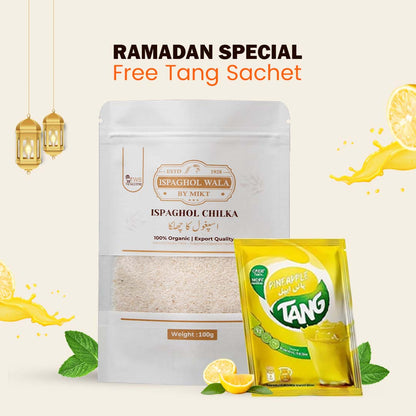 Premium Ispaghol (Psyllium Husk) 100% Natural – Free Tang Sachet Included