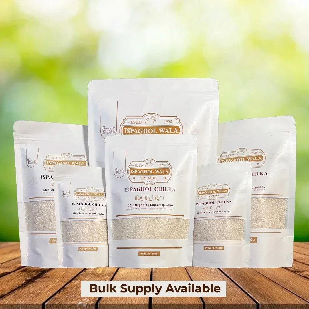 Ispaghol Wala 100g wholesale pack by MIKT – pure psyllium husk in resealable pouch - The Wala Store